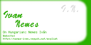 ivan nemes business card